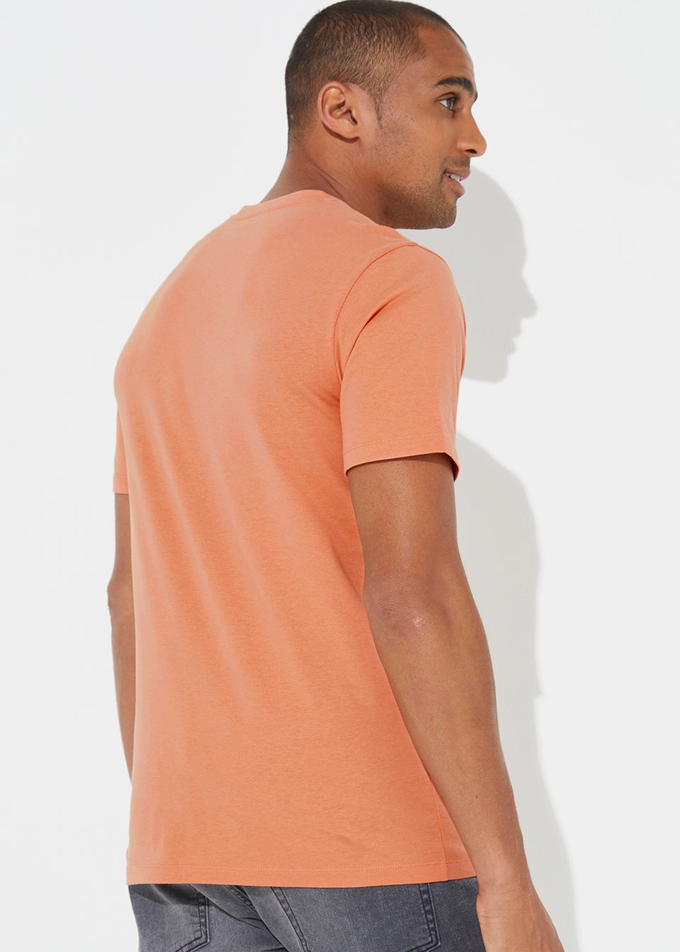 Peach Essential V-Neck T-Shirt