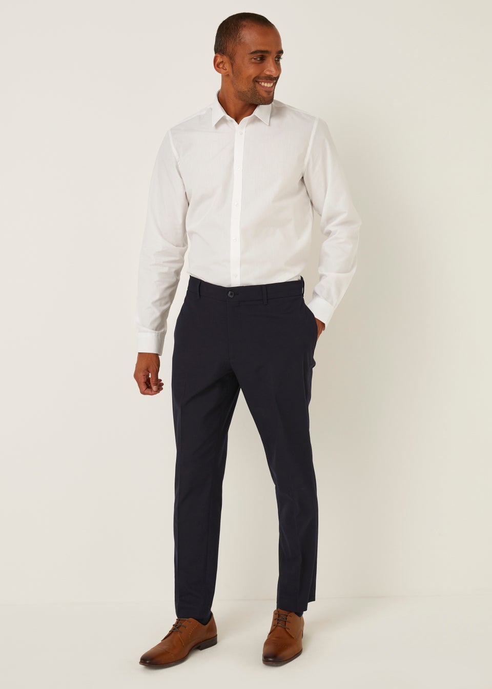 Taylor & Wright 3 Pack White Easy Care Slim Fit Shirts Matalan