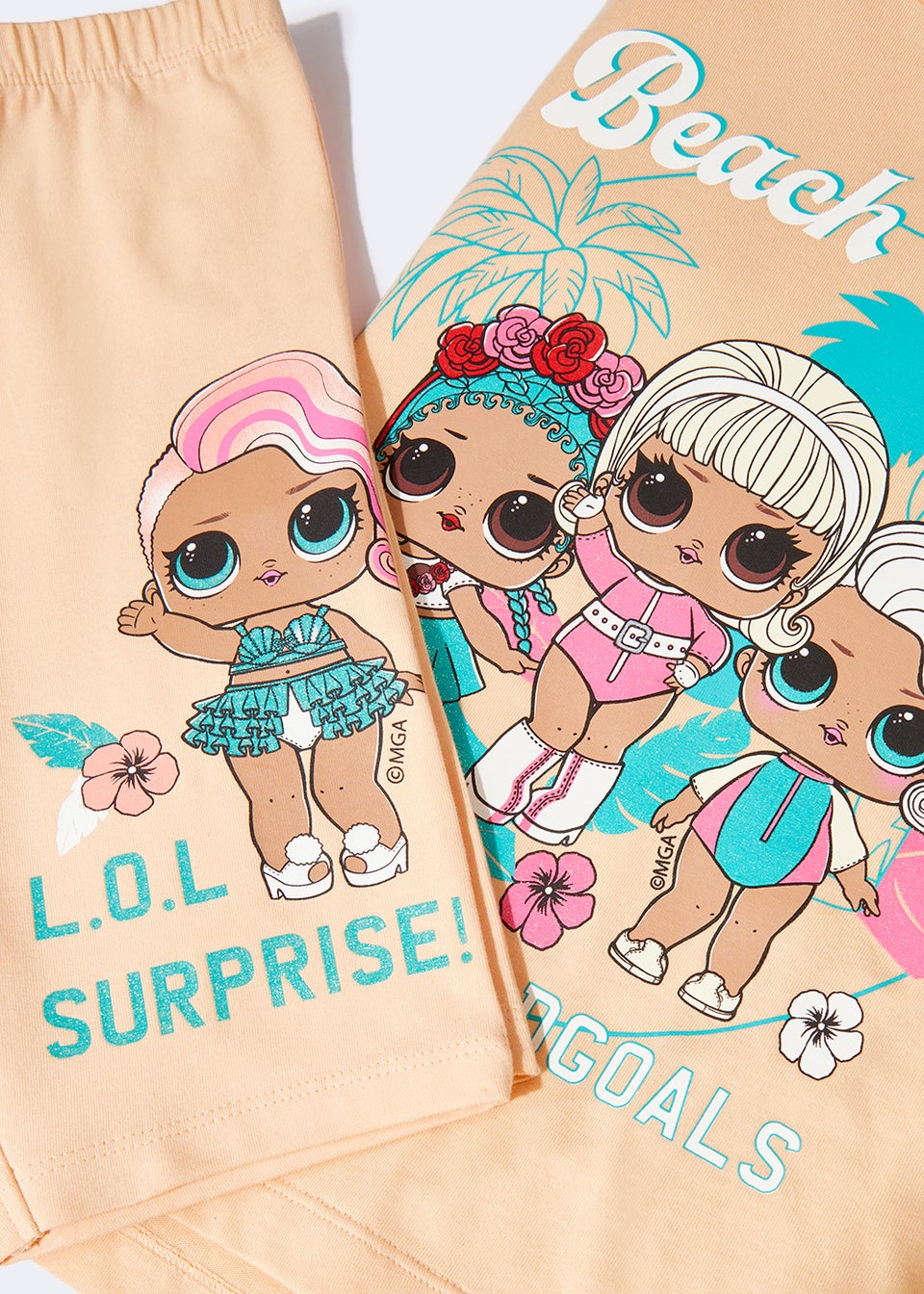 Kids L.O.L. Surprise Beach Vibes T Shirt Shorts Set 4 11yrs