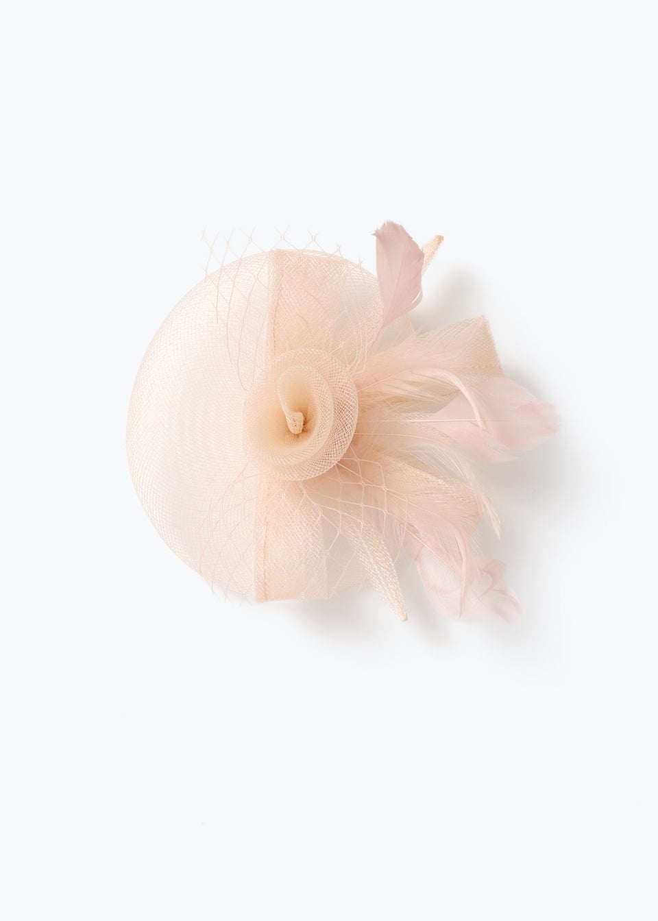 Blush Pink Flower Fascinator Clip