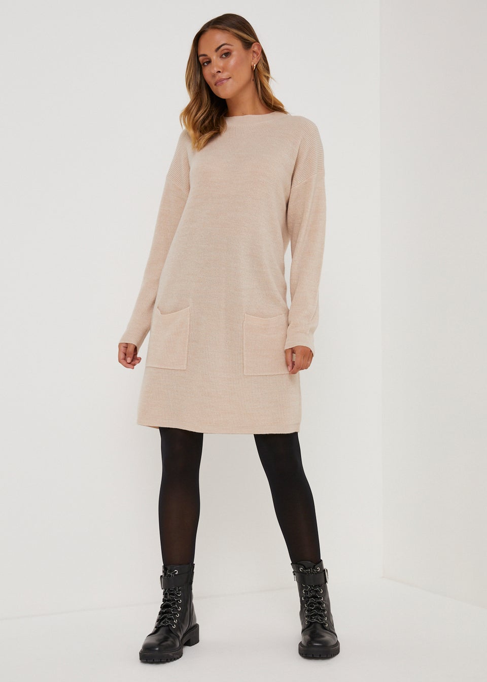 Oatmeal Super Soft Tunic Dress