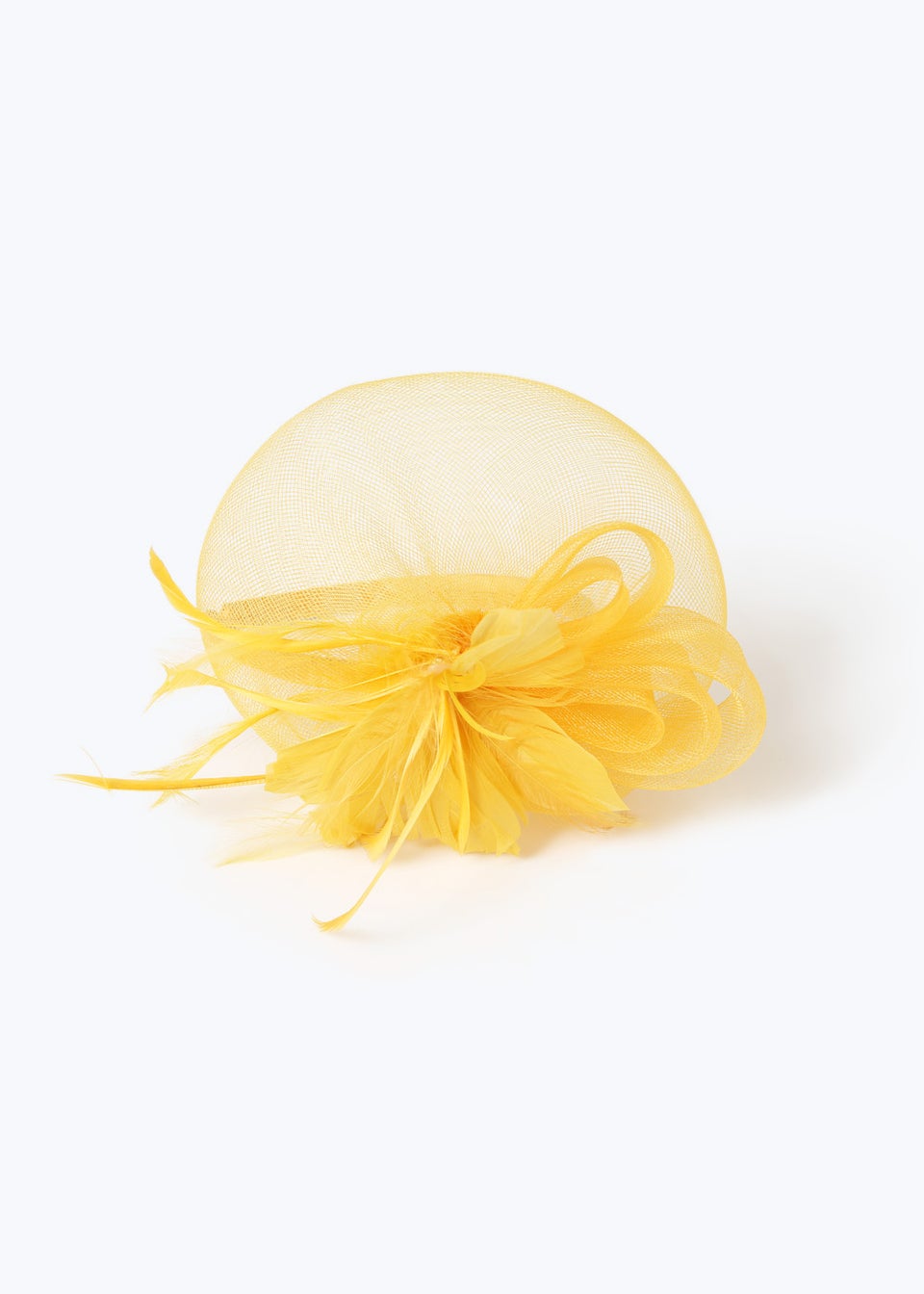 Mustard Oversized Disk Heaband Fascinator