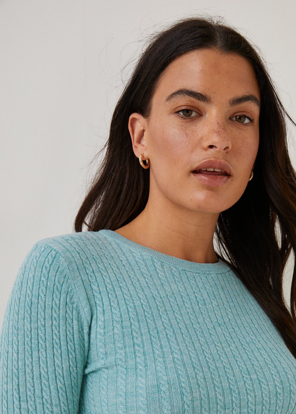 Mint Baby Cable Knit Jumper