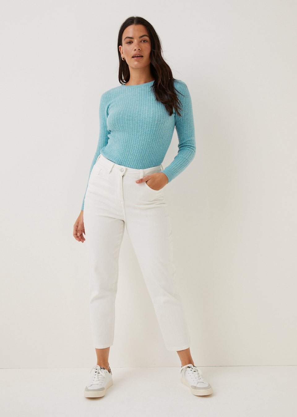 Mint Baby Cable Knit Jumper