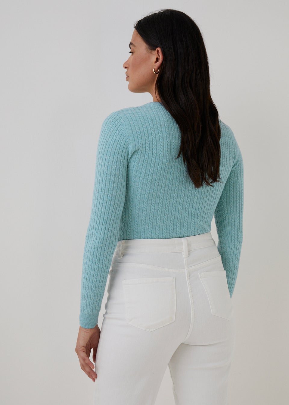 Mint Baby Cable Knit Jumper