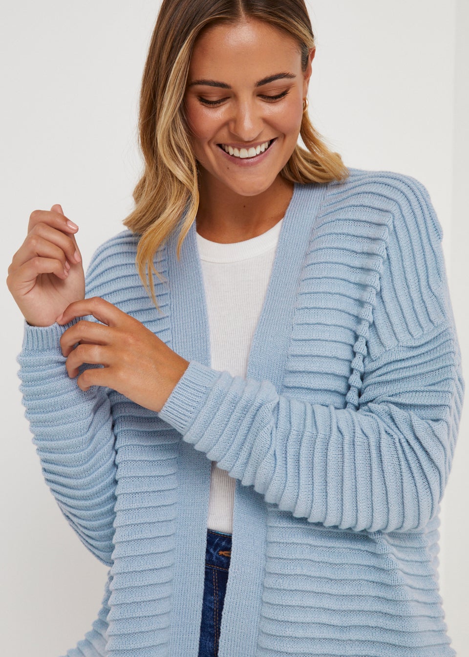 Light blue cardigan ladies new arrivals