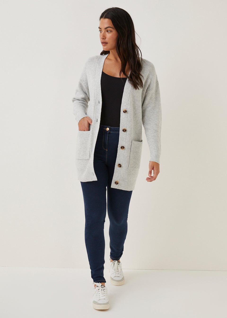Gray boyfriend cardigan clearance