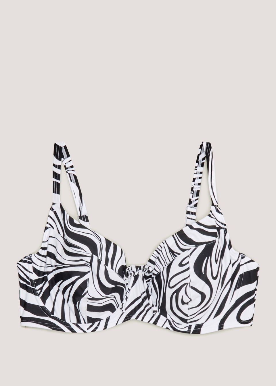 DD+ Monochrome Wave Bikini Top Matalan