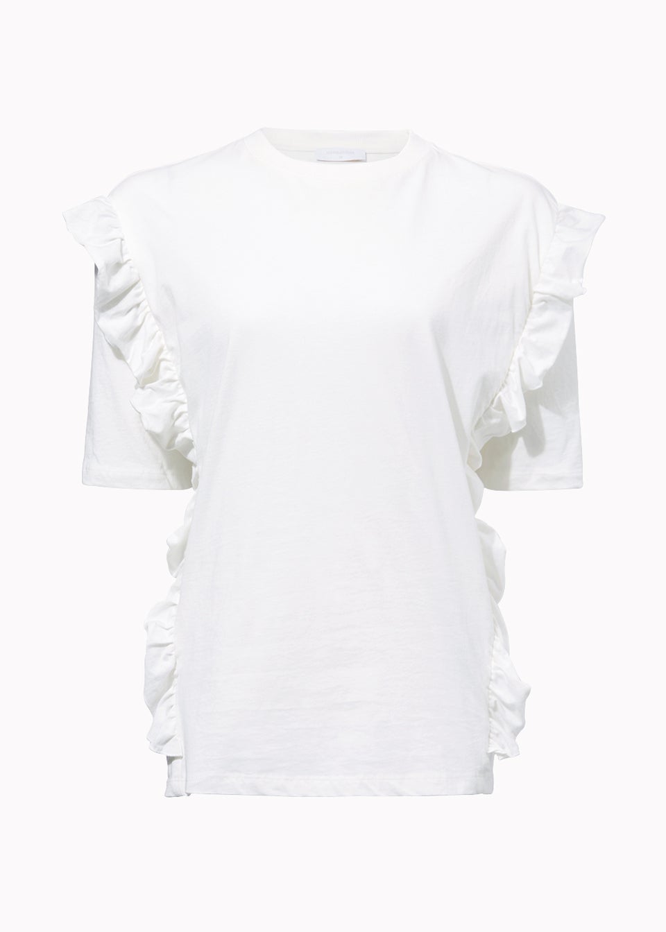 Mamalicious Maternity White Frill T-Shirt