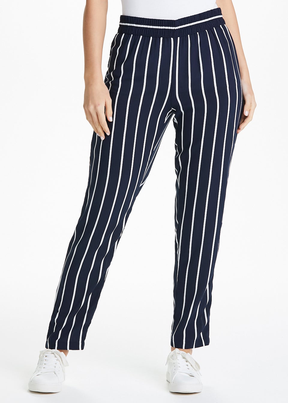 JDY Starr Navy Stripe Trousers