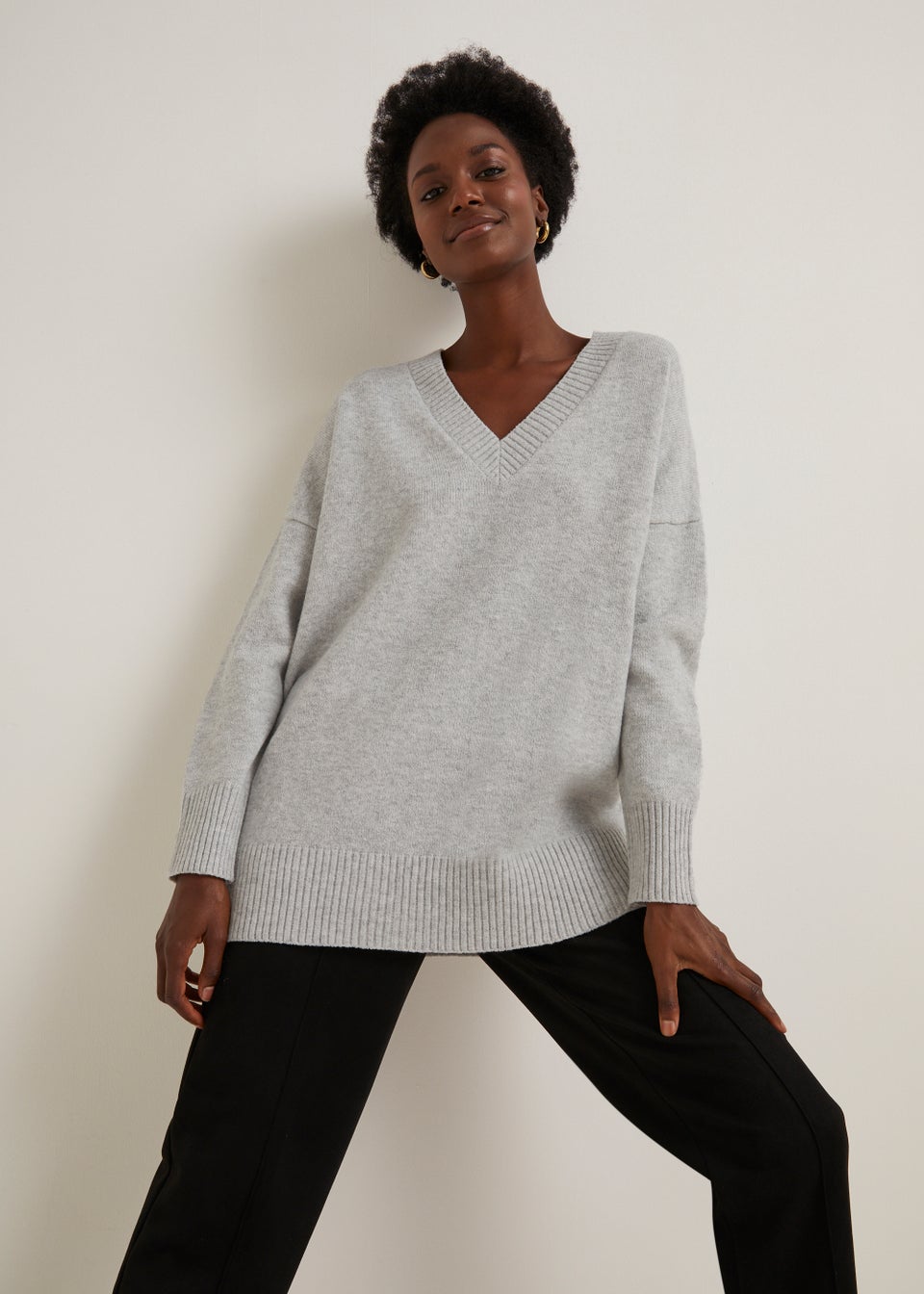 Soft grey shop womens jumper