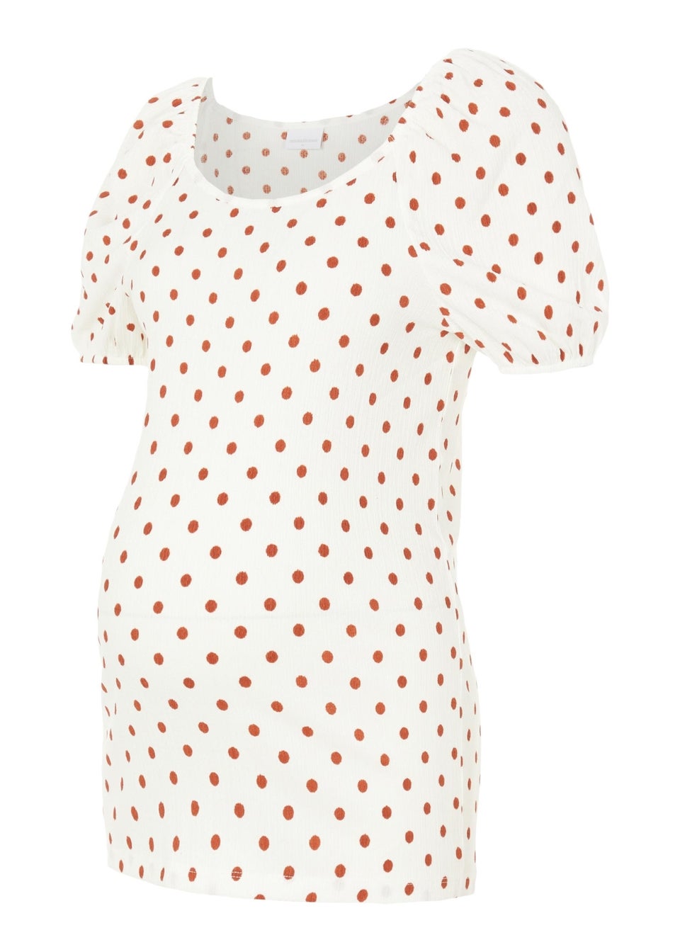 Mamalicious Maternity Drew White Spot Jersey Top