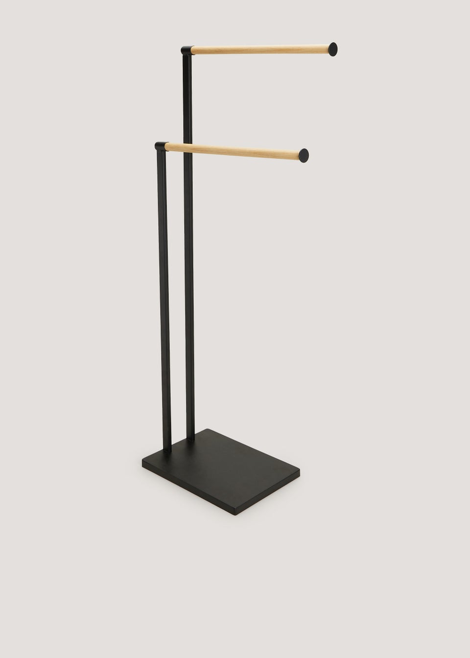 Black Metal Towel Rails (80cm x 32cm x 20cm)
