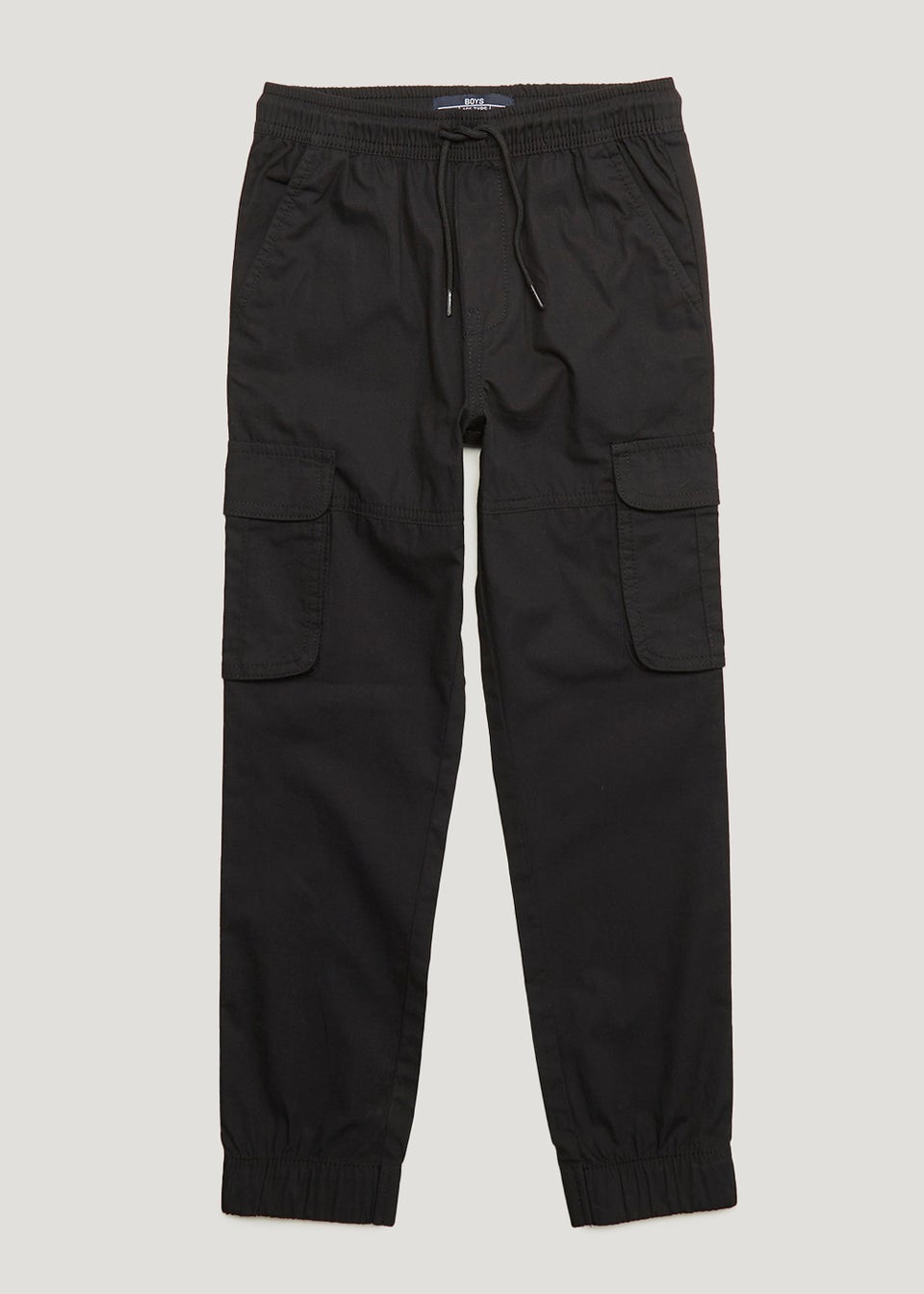 Boys Black Cargo Trousers (4-13yrs)