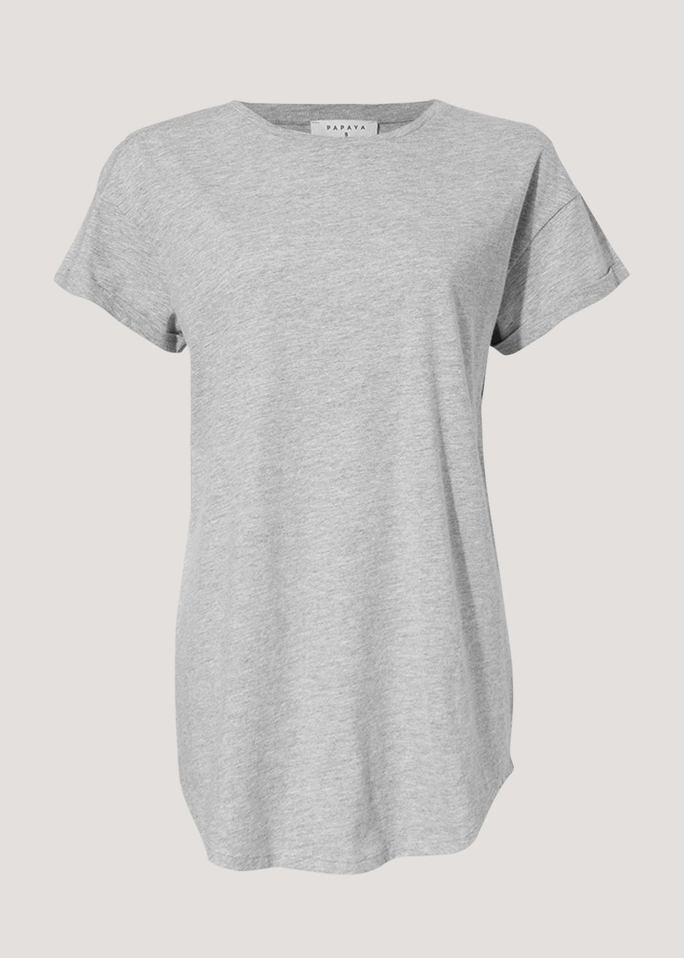 Grey Longline Essential T-Shirt