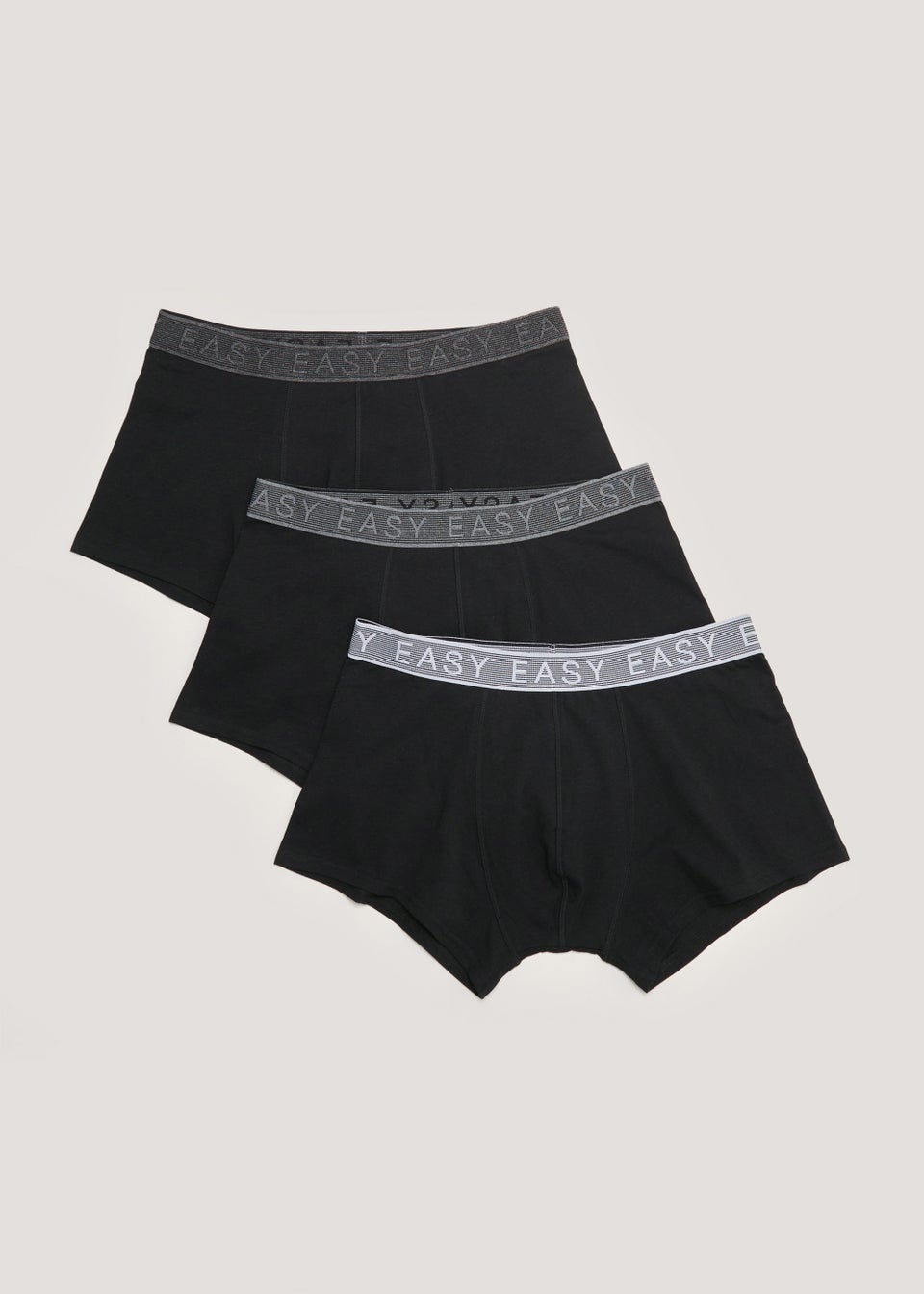 3 Pack Black Hipster Boxers