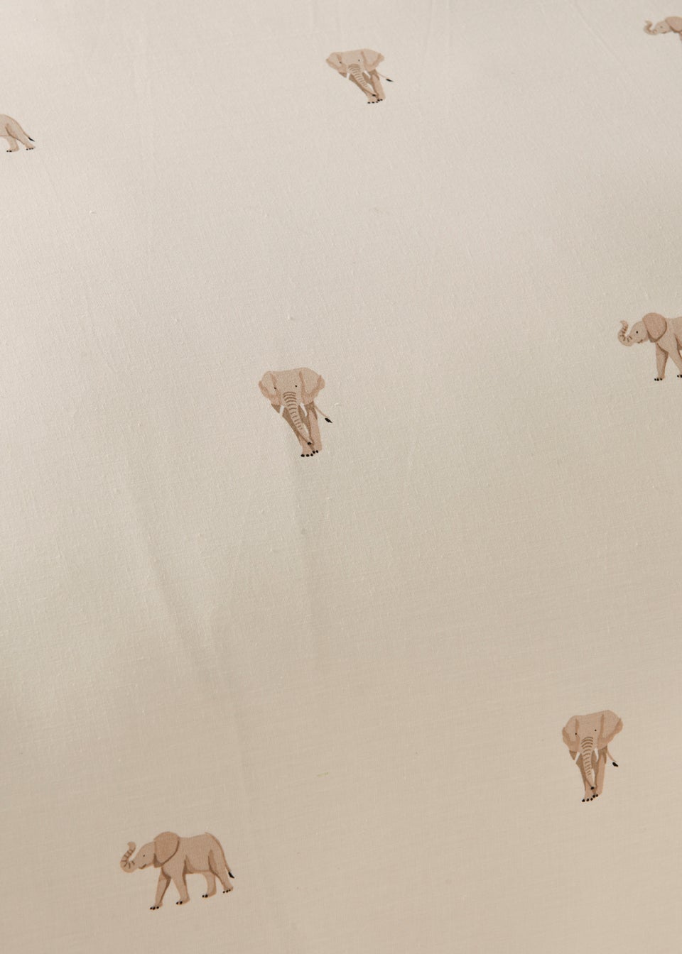 Natural Elephant Print Duvet Cover