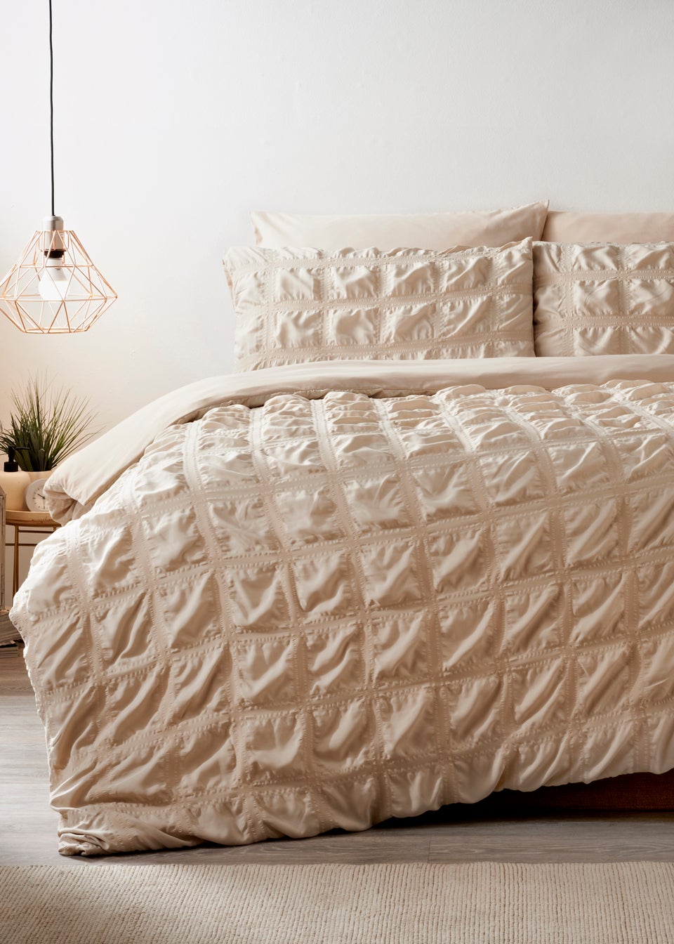 Natural Seersucker Duvet Cover