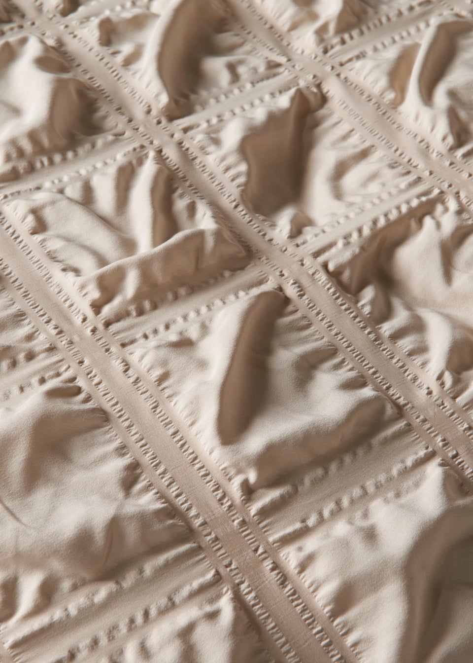 Natural Seersucker Duvet Cover