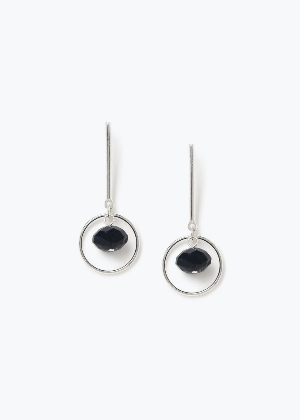 Blue Stick Drop Earrings