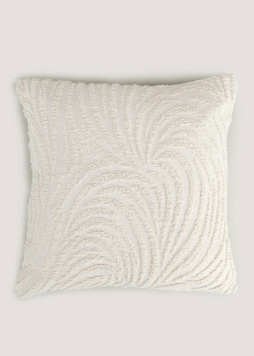Natural Chenille Tufted Cushion (43cm x 43cm)