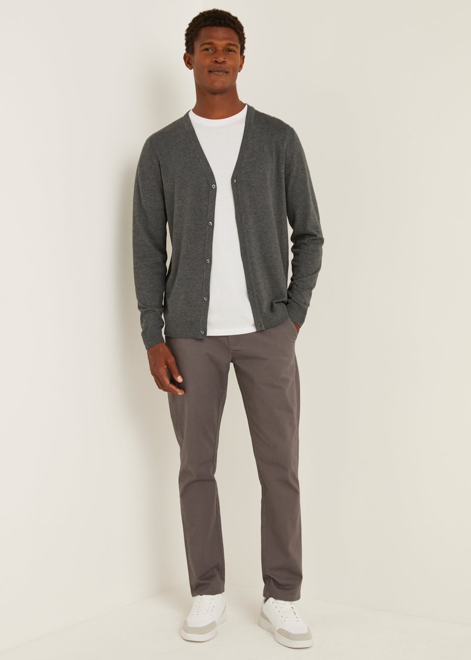 Charcoal new arrivals grey cardigans