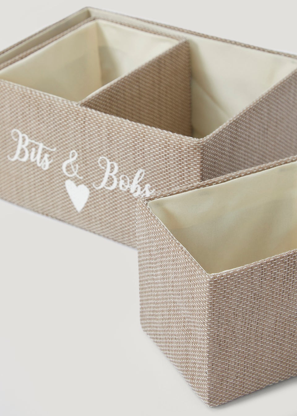 3 Pack Beige Bits & Bobs Storage Baskets