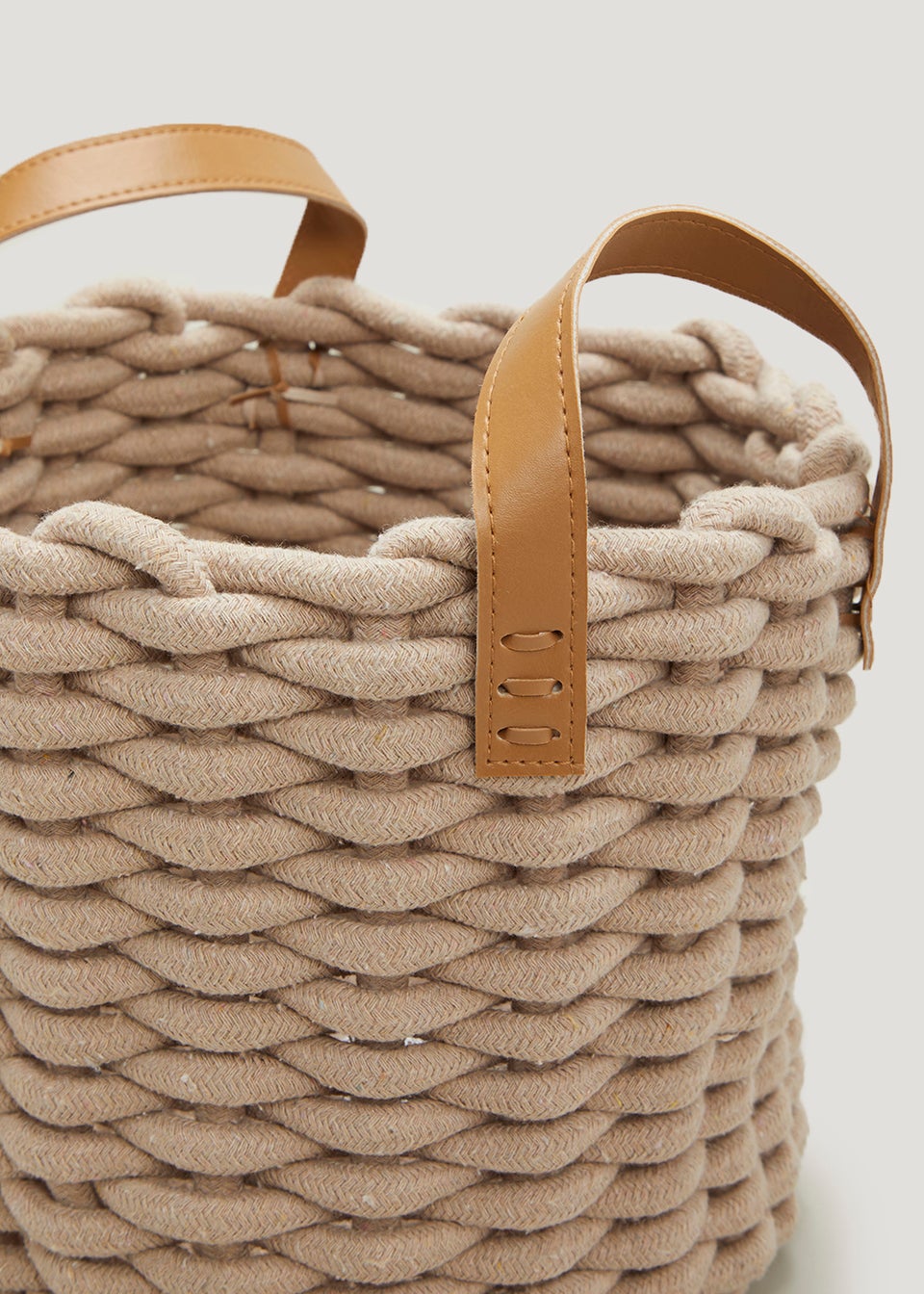 Natural Woven Rope Storage Basket (26cm x 31cm)