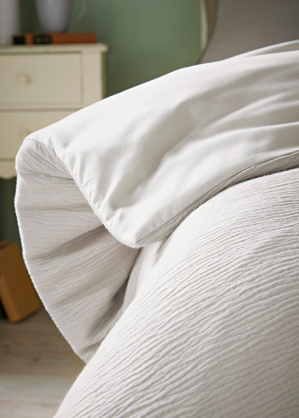 Grey Muslin Duvet Cover