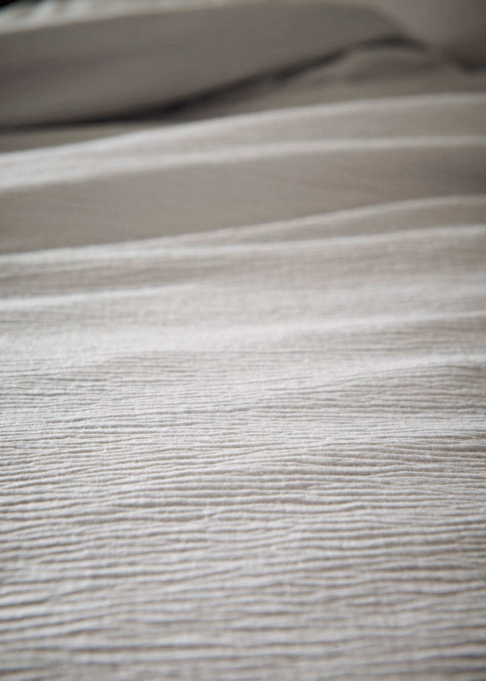 Grey Muslin Duvet Cover