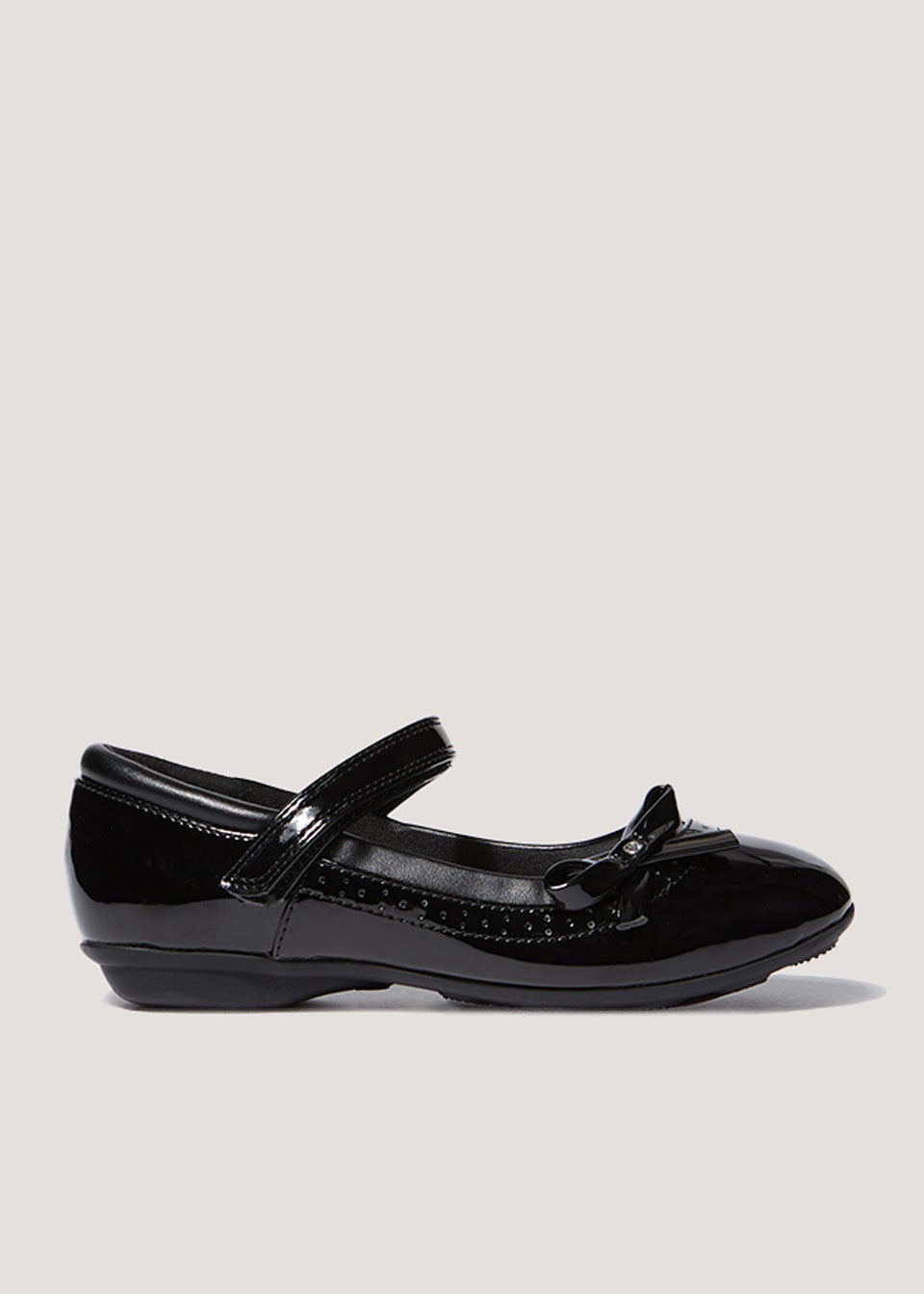 Girls Black Patent School Shoes (Younger 10-Older 5) - Matalan