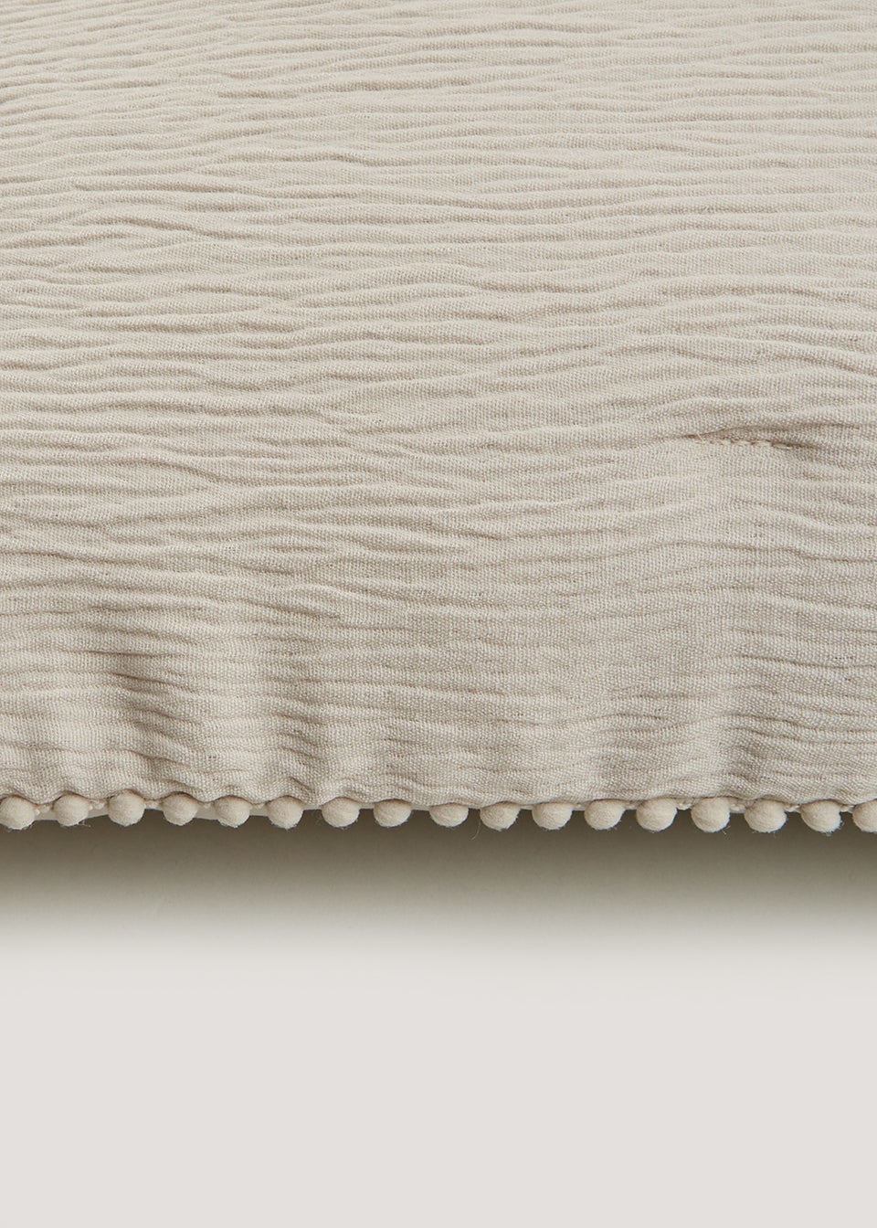 Natural Textured Muslin Cushion (55cm x 55cm)