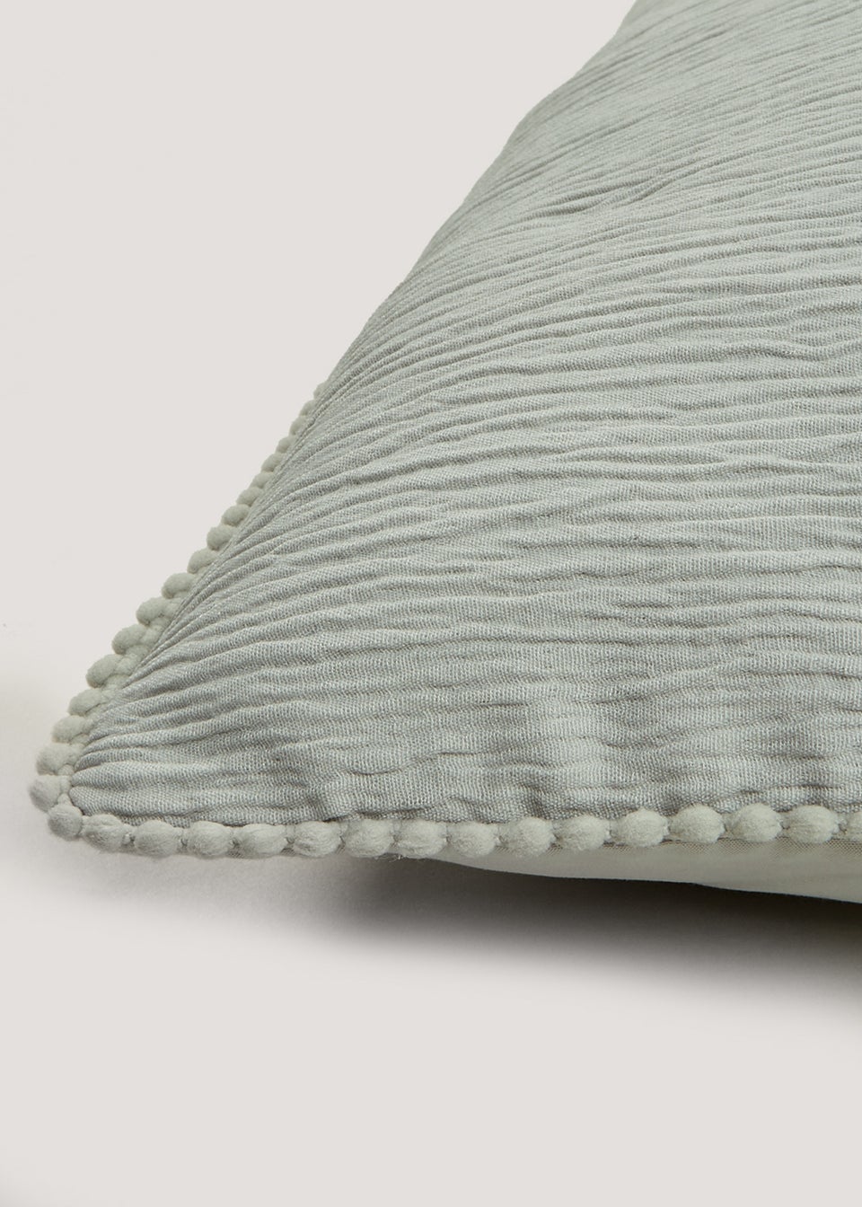 Green Textured Muslin Cushion (55cm x 55cm)