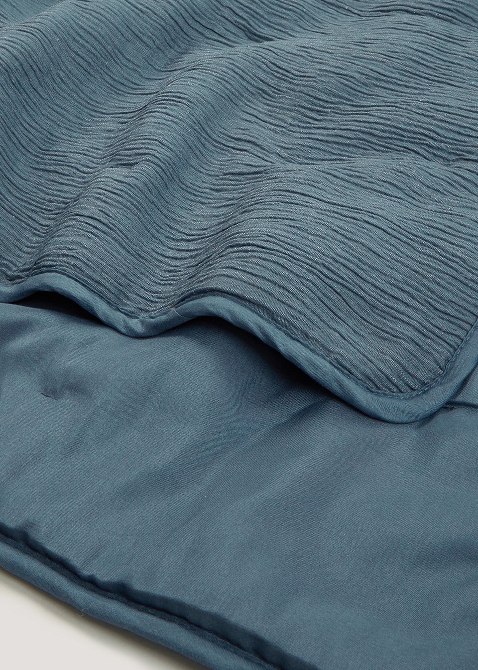 Blue Textured Muslin Throw (150cm x 180cm)