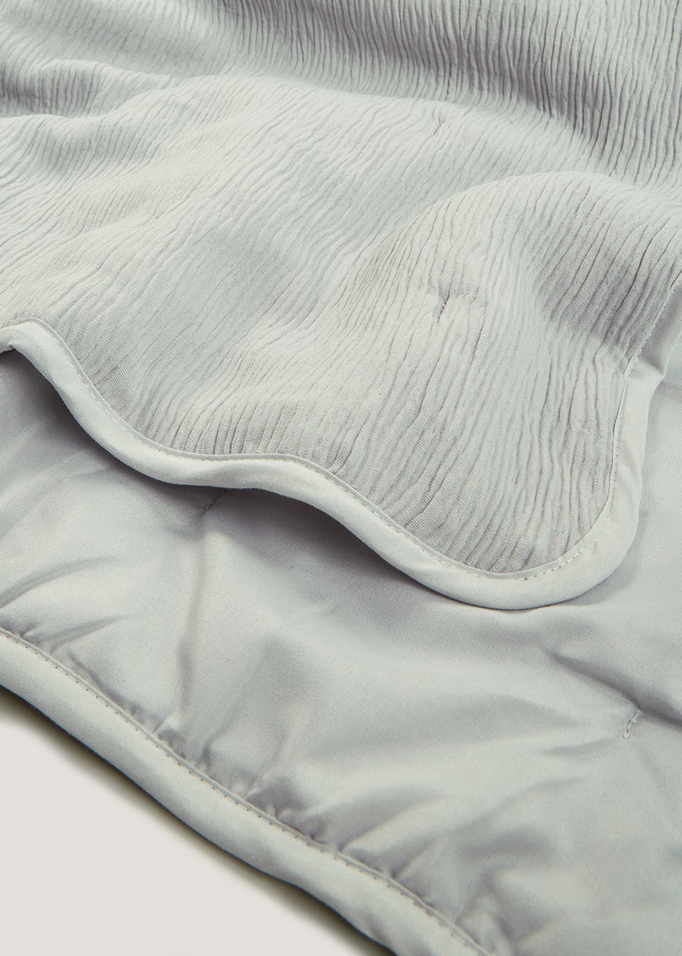 Grey Textured Muslin Throw (150cm x 180cm)