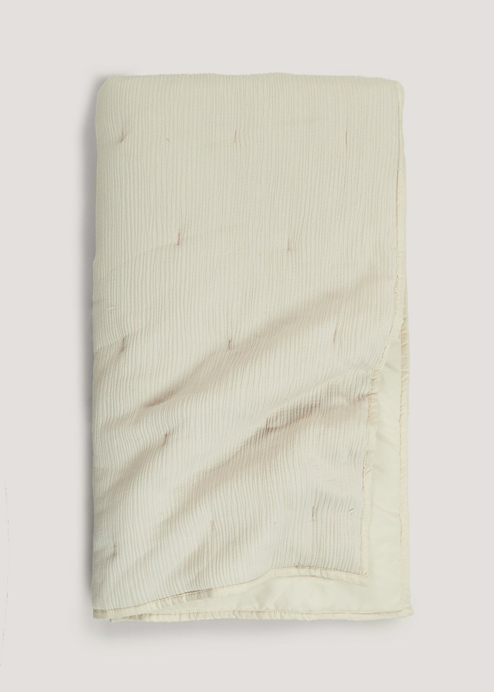 Natural Textured Muslin Throw 150cm x 180cm
