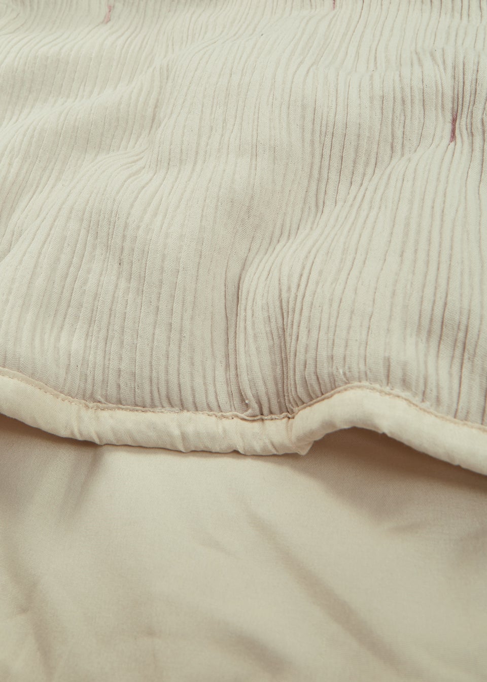 Natural Textured Muslin Throw (150cm x 180cm)