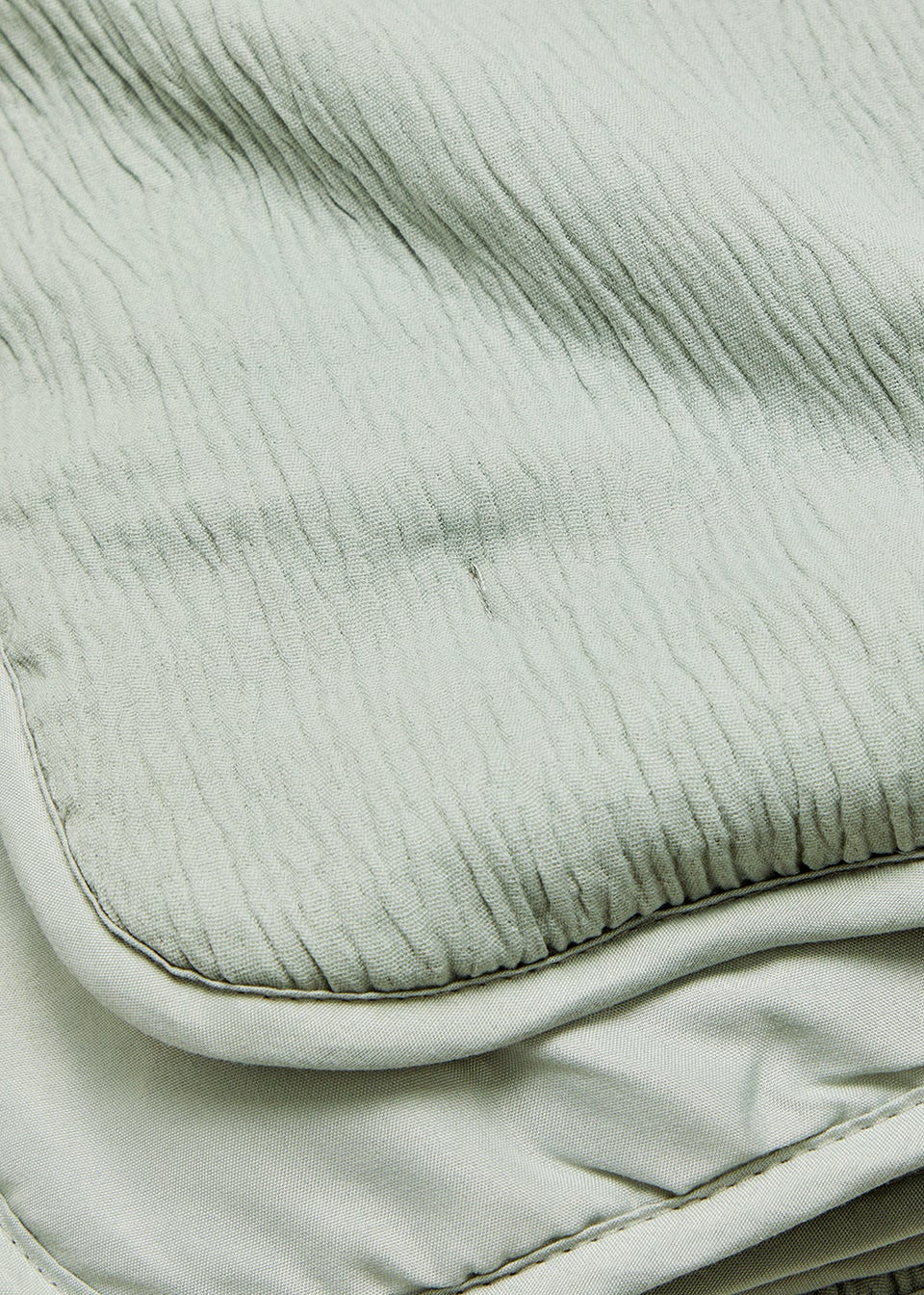 Green Textured Muslin Throw (150cm x 180cm)