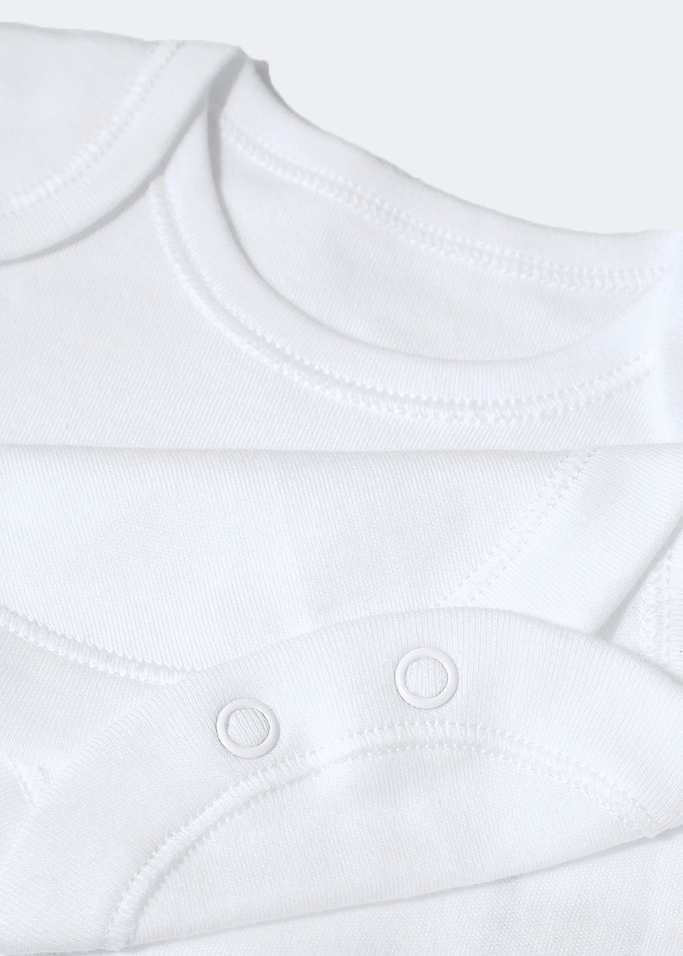 Baby 5 Pack White Bodysuits (Tiny Baby-23mths)