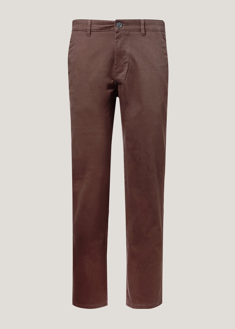 Burgundy Straight Fit Stretch Chinos