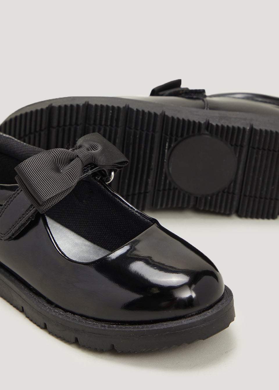 Matalan black patent store shoes