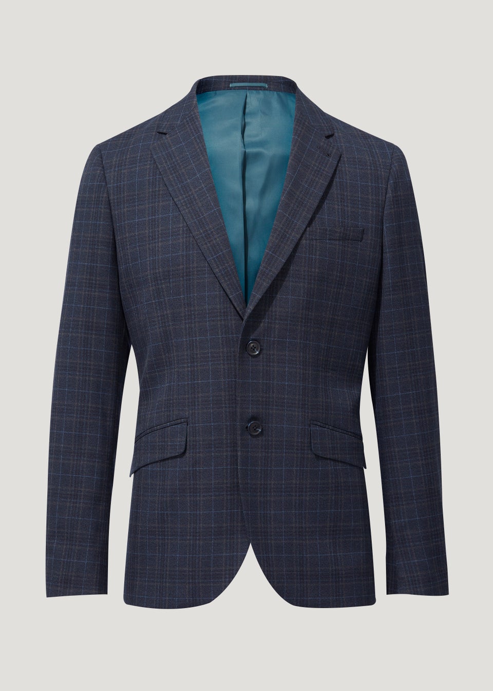 Taylor & Wright Hobbes Navy Check Slim Fit Suit Jacket