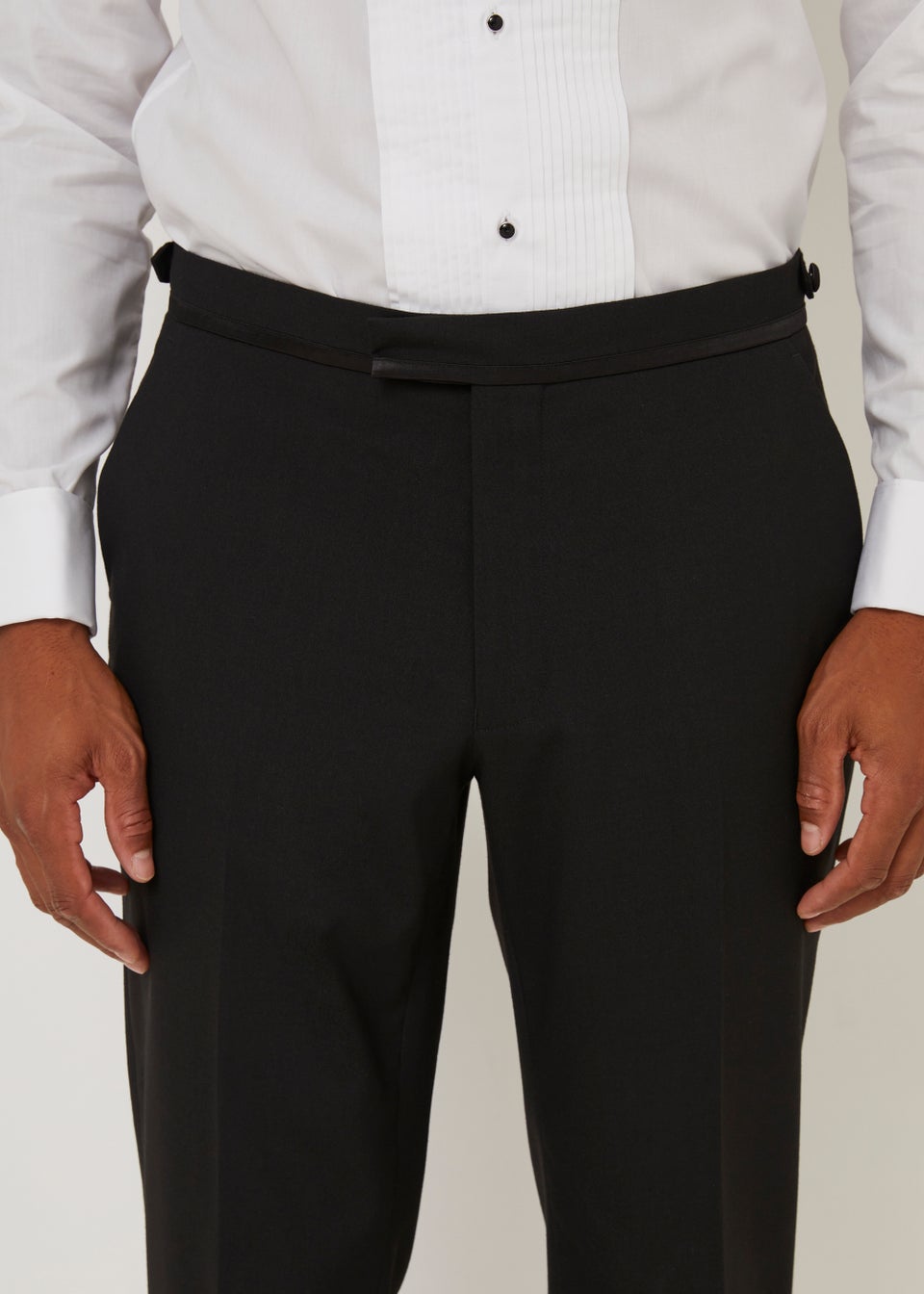 Slim Fit Flat Front Stretch Tuxedo Trousers  MS Collection  MS