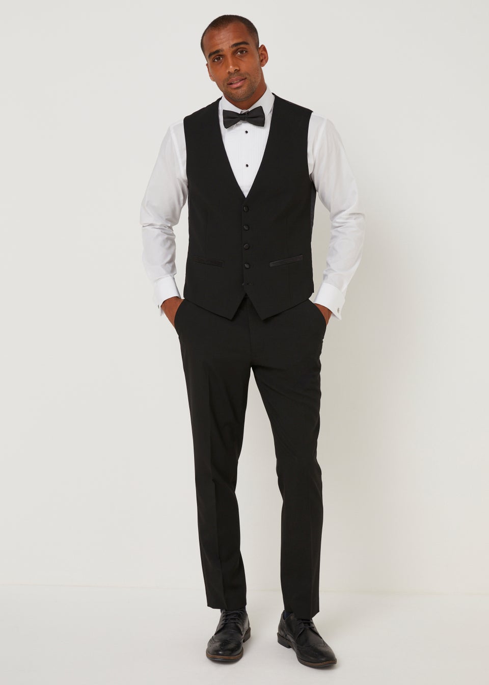 Taylor  Wright Black Tailored Fit Dinner Suit Trousers  Matalan
