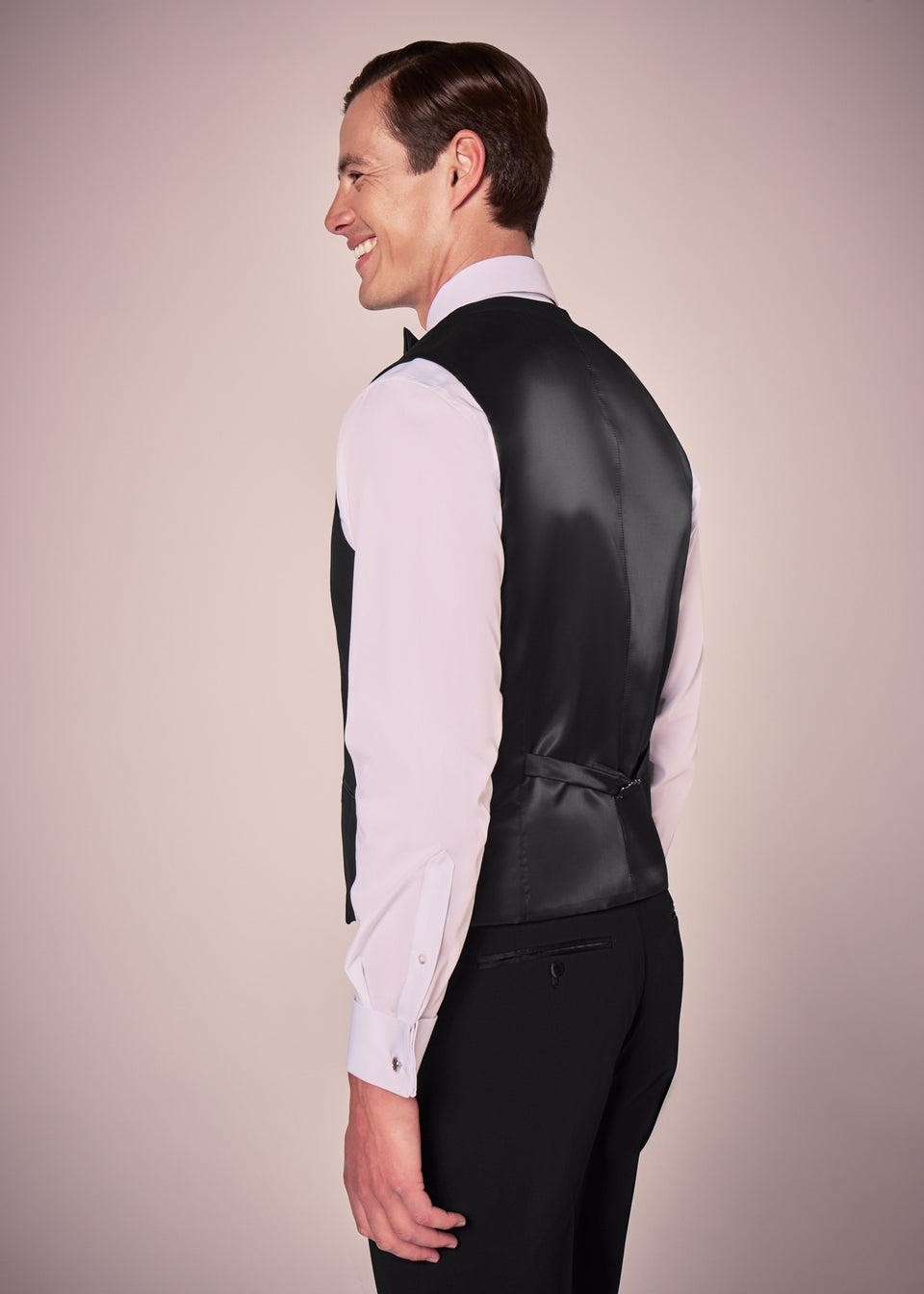 Taylor & Wright Black Dinner Waistcoat
