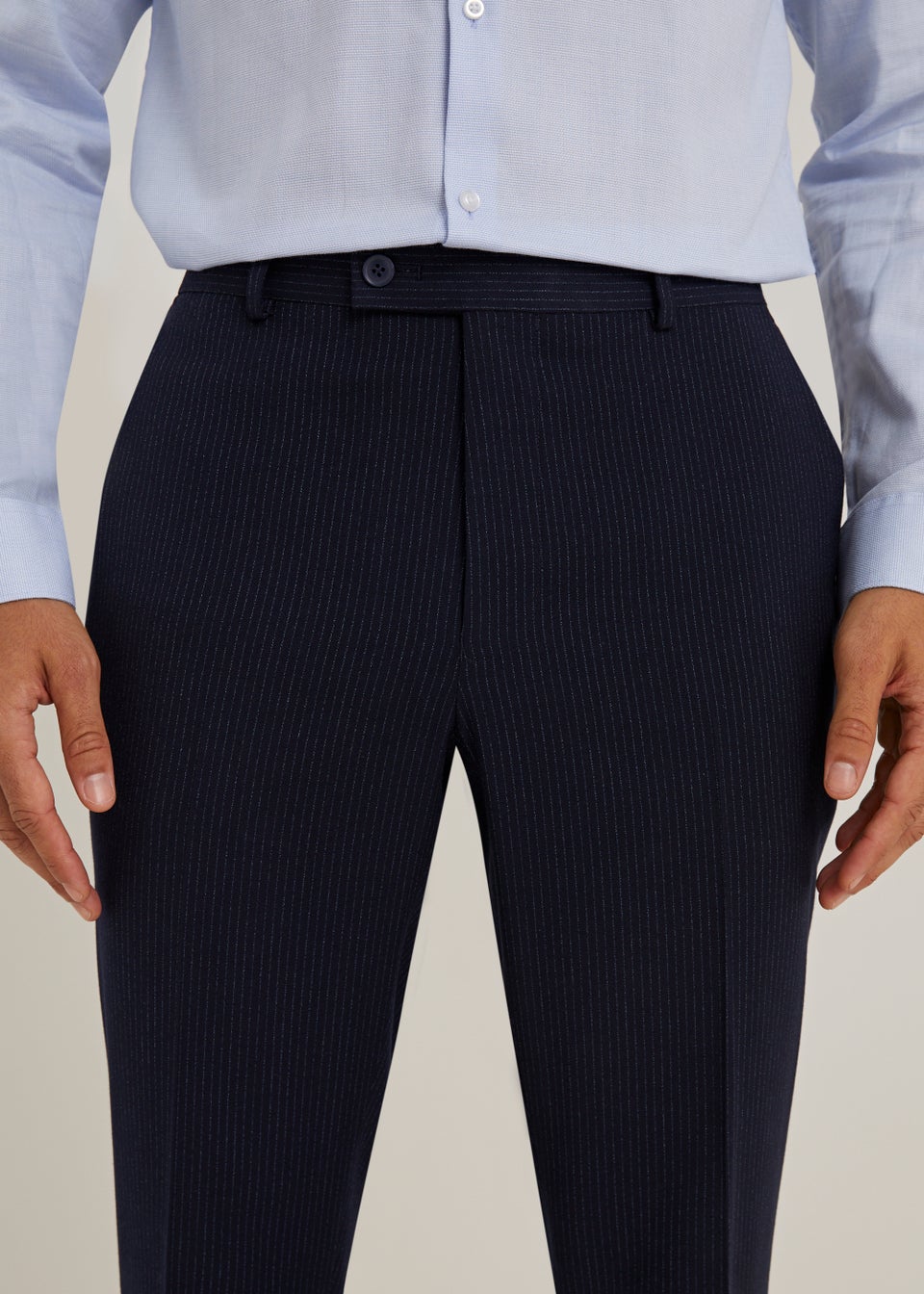 Van Heusen Formal Trousers : Buy Van Heusen Men Navy Solid Ultra Slim Fit  Trousers Online | Nykaa Fashion