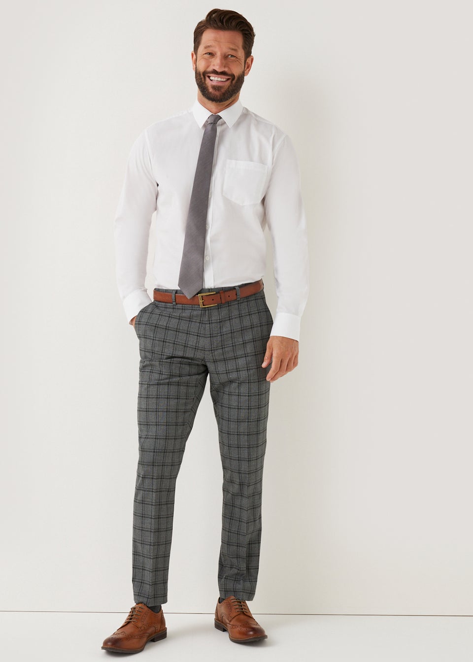 Taylor & Wright Watts Grey Skinny Fit Suit Trousers