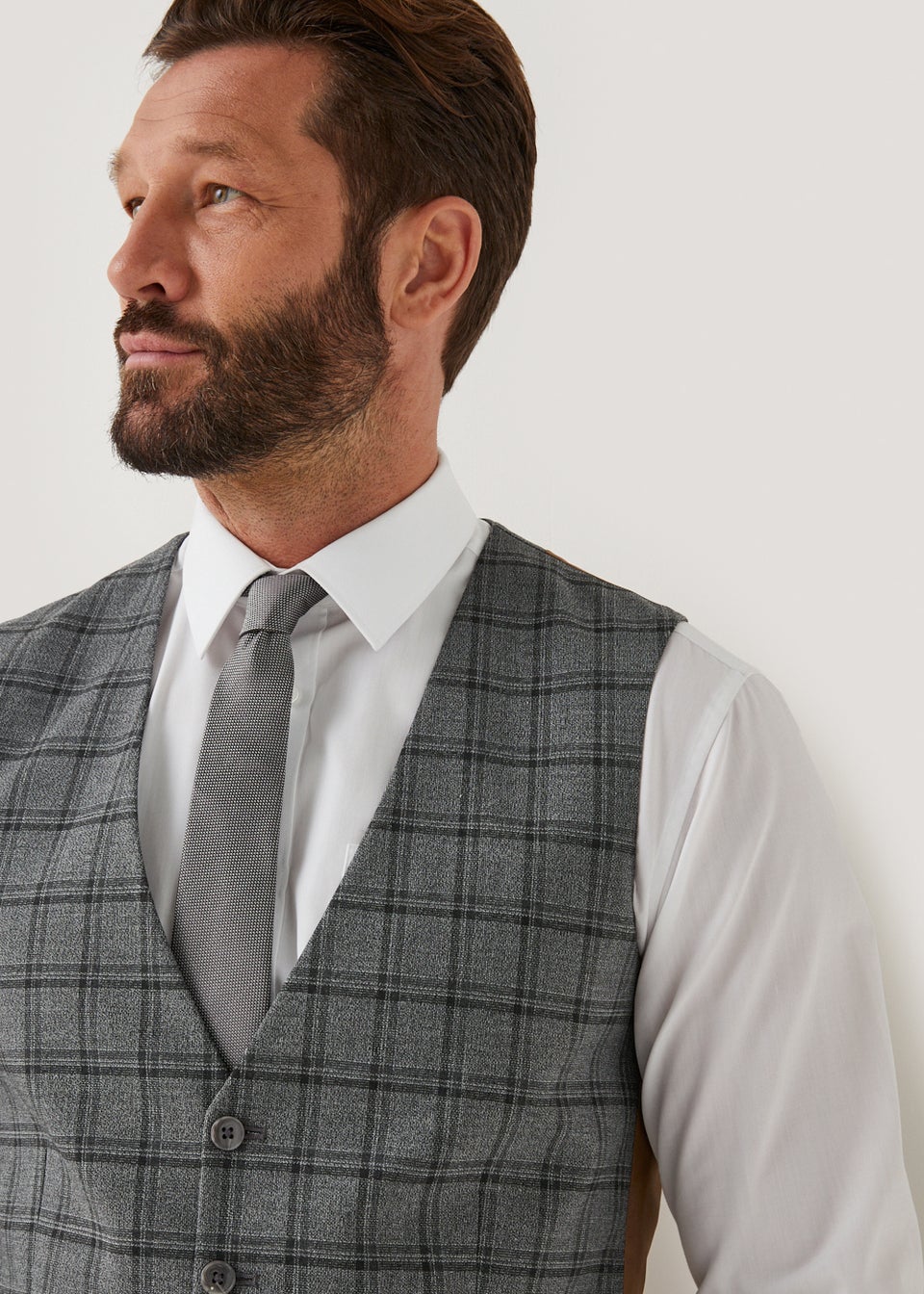 Taylor Wright Watts Grey Skinny Fit Waistcoat