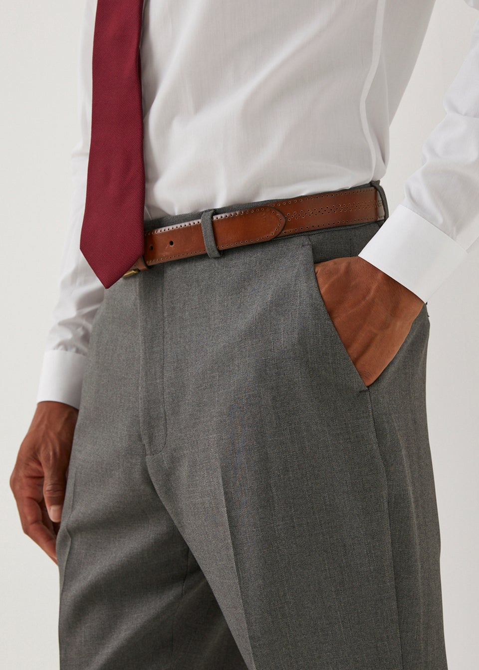 Taylor & Wright Austen Charcoal Regular Fit Suit Trousers