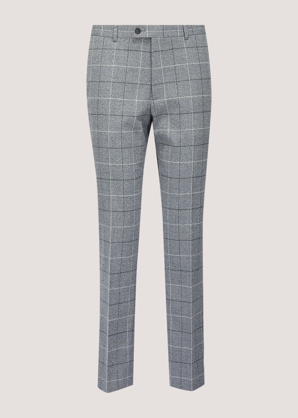 Taylor & Wright Grey Check Tailored Fit Suit Trousers - Matalan